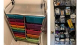 Store non-refrigerated PN supplies together - Rolling Cart &amp; Closet