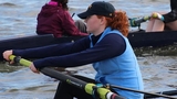 Lydia practicing with crew team