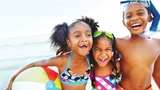 Children playing on the beach