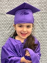 Clare in her cap and gown