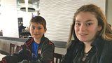 Hannah and her brother