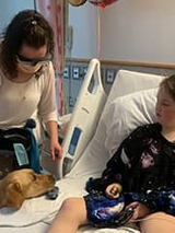 Sophia in the hospital
