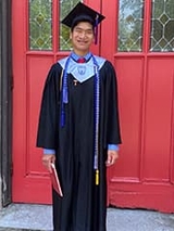Dan in his High School cap and gown