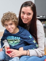 Teamwork Makes the Dream Work - Evan and his mom