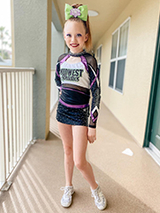 Rowan in her dance outfit