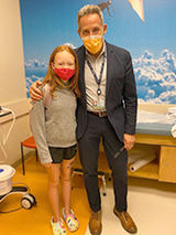 Rowan with Dr. Bauer