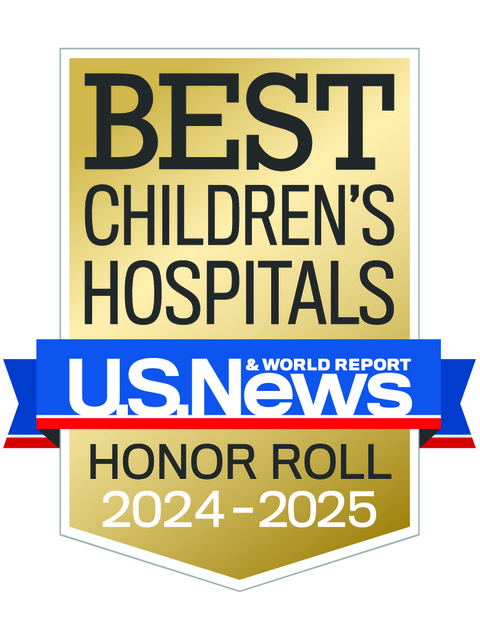 Badge reflecting CHOP's place of U.S.News & World Report Honor Roll