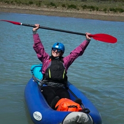Amanda kayaking