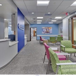 Waiting room of a medical office.