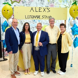 Jay and Liz Scott with John Simpkins, Dr. Stephen Hunger, and Ellen Tracy.
