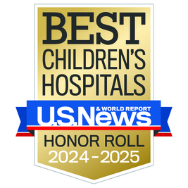 Badge reflecting CHOP's place of U.S.News & World Report Honor Roll