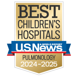 US News badge Best Children's Hospital Pulmonology 2024-25