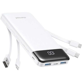 Portable Charger with Built in Cables