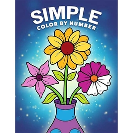 Crayola 24 Count Box of Crayons (2 Packs) AND Simple Color by Number: A Coloring Book