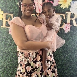 Family partner Corran and her daughter