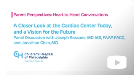 Heart to Heart conversations with the Cardiac Center and CHD experts - A Closer Look at the Cardiac Center Today and a Vision for the Future