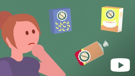 Screen shot from Celiac Disease animated video