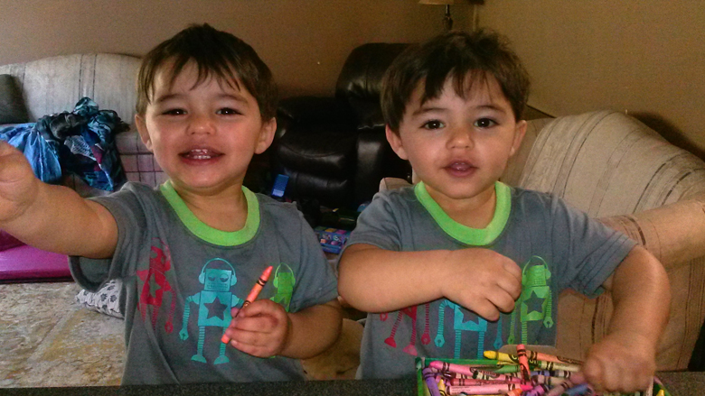 Twins Dillon and Aiden Vinjamuri TTTS