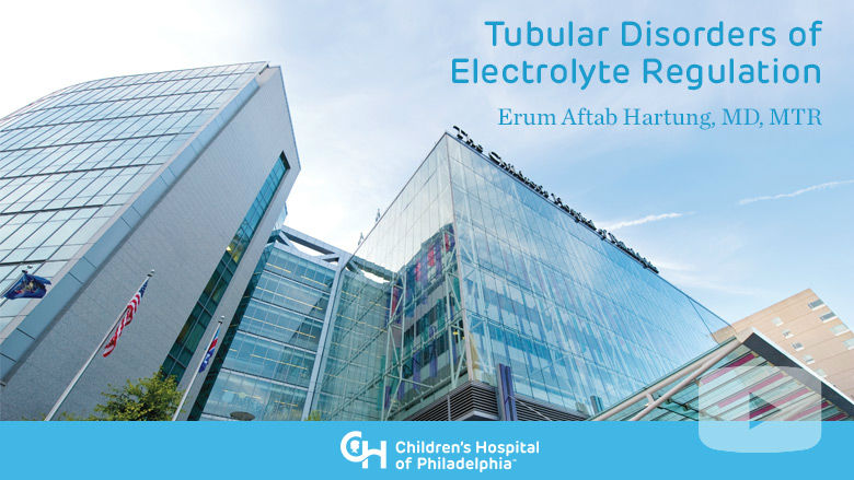 Endocrinology and Nephrology – Tubular Disorders of Electrolyte Regulation