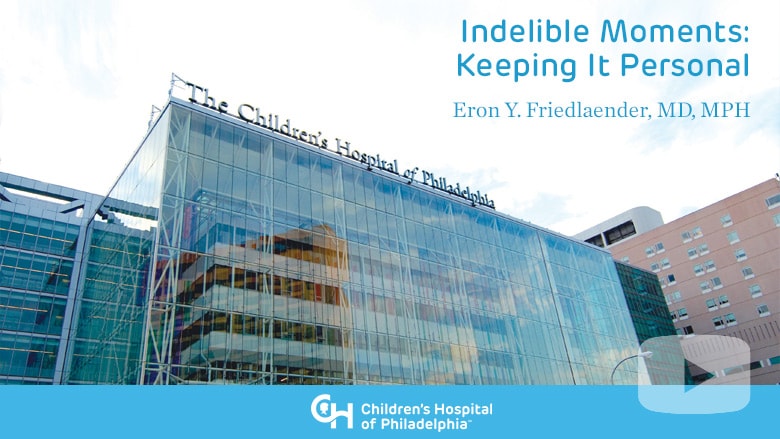 Indelible Moments: Keeping It Personal
