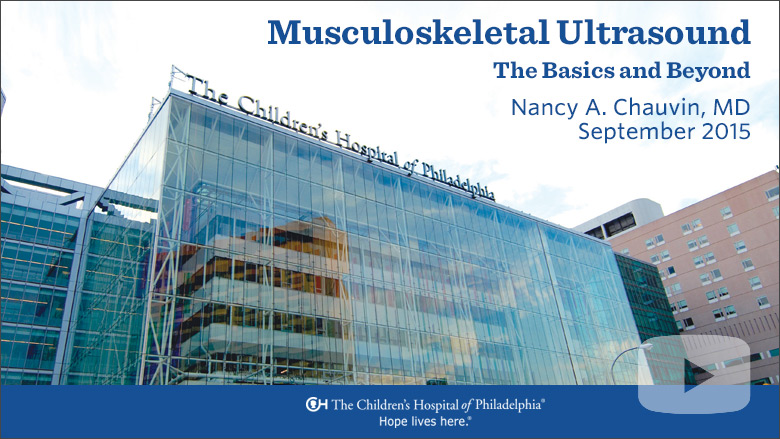 Radiology – Musculoskeletal Ultrasound