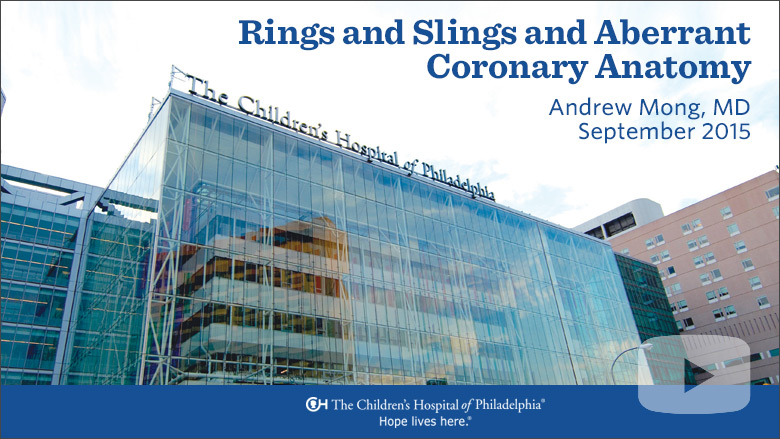 Radiology – Rings and Slings and Aberrant Coronary Anatomy