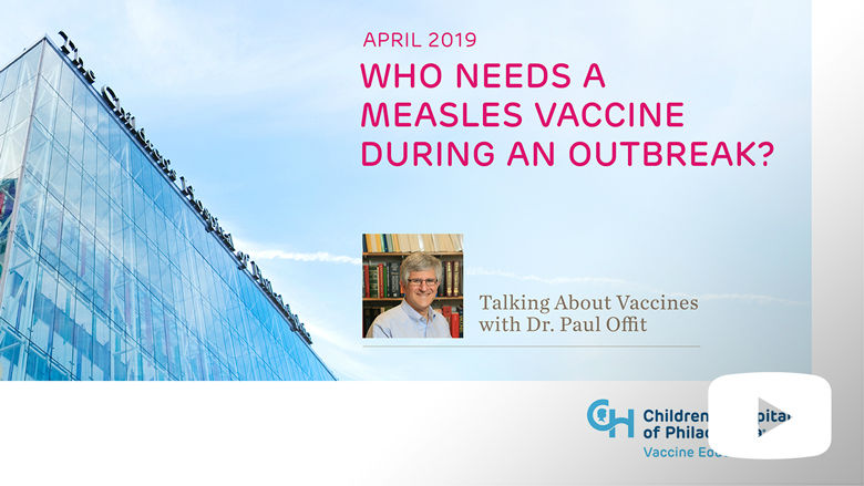 Who Needs the Measles Vaccine During a Breakout