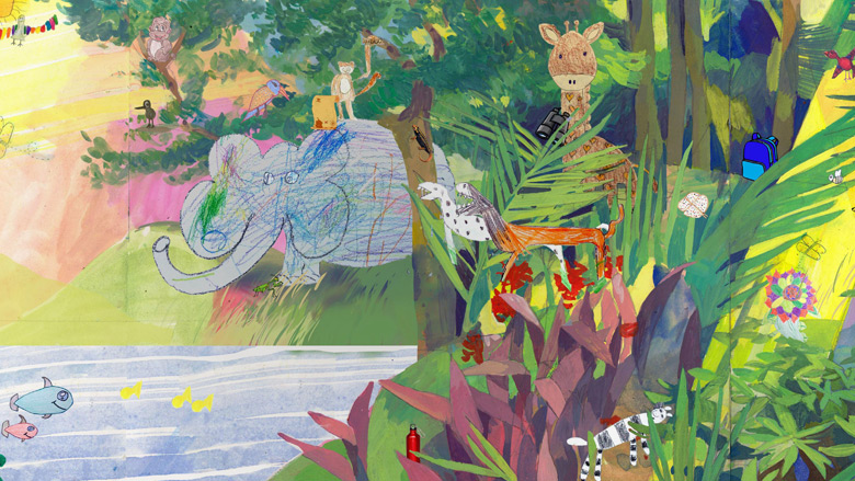 Jungle mural